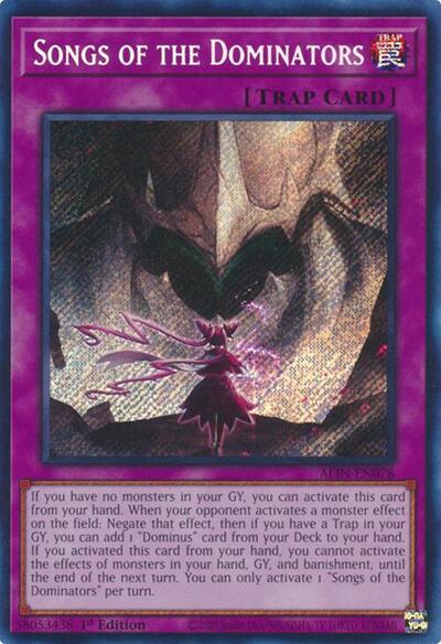Songs of the Dominators (Secret Rare) [ALIN-EN078-SeR]