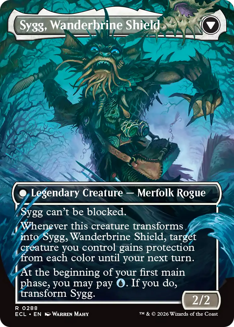 Sygg, Wanderwine Wisdom // Sygg, Wanderbrine Shield - Borderless - Full Art [ECL-288]