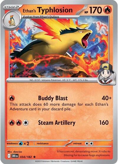 Ethan's Typhlosion - 034/182 (Rare) [DRI-034-R]