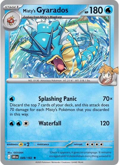 Misty's Gyarados - 049/182 (Rare) [DRI-049-R]