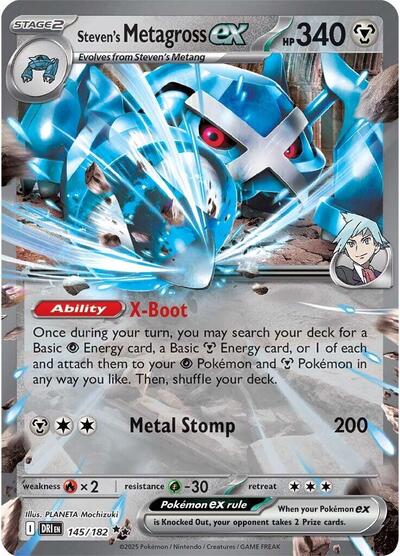 Steven's Metagross ex - 145/182 (Double Rare) [DRI-145-DR]