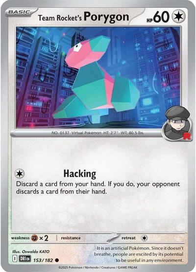 Team Rocket's Porygon - 153/182 (Common) [DRI-153-C]