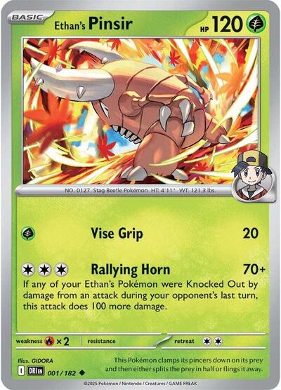 Ethan's Pinsir - 001/182 (Uncommon) [DRI-001-U]