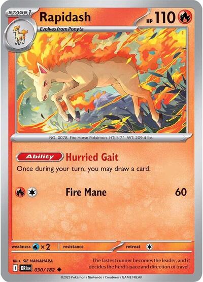 Rapidash - 030/182 (Uncommon) [DRI-030-U]