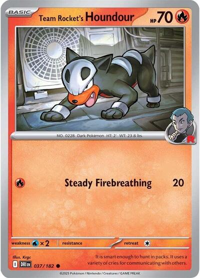 Team Rocket's Houndour - 037/182 (Common) [DRI-037-C]