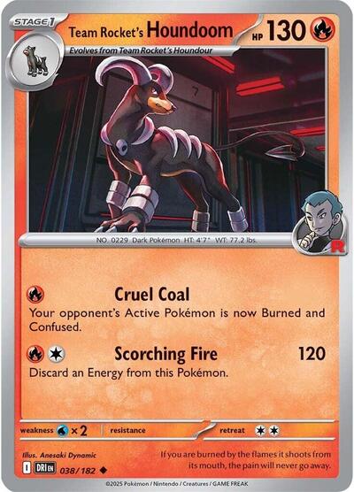 Team Rocket's Houndoom - 038/182 (Uncommon) [DRI-038-U]