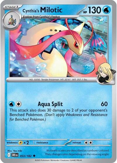 Cynthia's Milotic - 053/182 (Uncommon) [DRI-053-U]