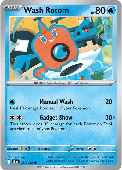 Wash Rotom - 061/182 (Common) [DRI-061-C]