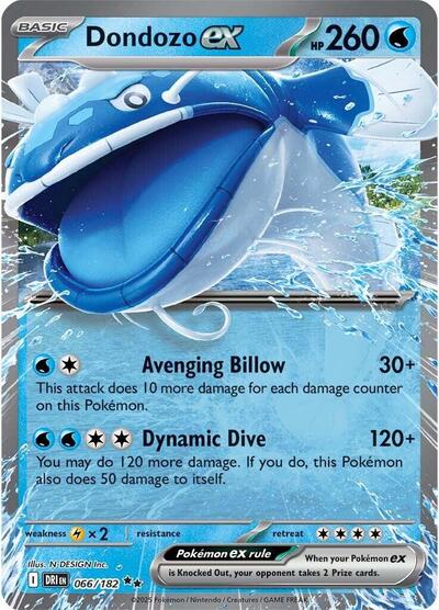Dondozo ex - 066/182 (Double Rare) [DRI-066-DR]