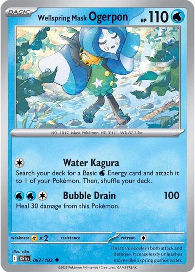 Wellspring Mask Ogerpon - 067/182 (Uncommon) [DRI-067-U]