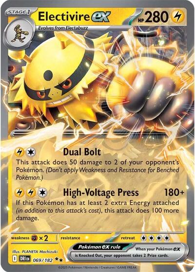 Electivire ex - 069/182 (Double Rare) [DRI-069-DR]
