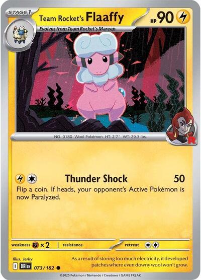 Team Rocket's Flaaffy - 073/182 (Common) [DRI-073-C]