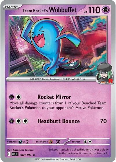 Team Rocket's Wobbuffet - 082/182 (Rare) [DRI-082-R]