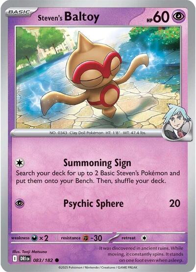 Steven's Baltoy - 083/182 (Common) [DRI-083-C]