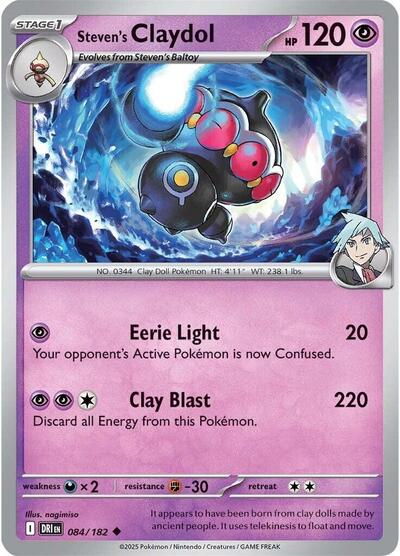 Steven's Claydol - 084/182 (Uncommon) [DRI-084-U]
