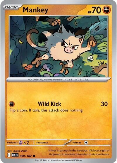 Mankey - 090/182 (Common) [DRI-090-C]