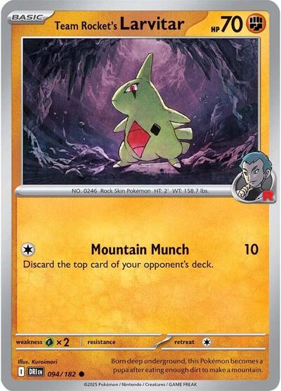 Team Rocket's Larvitar - 094/182 (Common) [DRI-094-C]