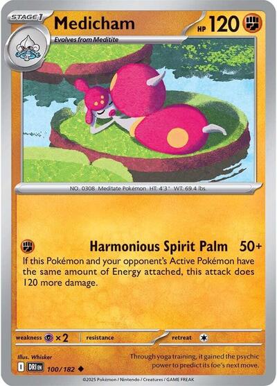 Medicham - 100/182 (Uncommon) [DRI-100-U]