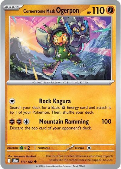 Cornerstone Mask Ogerpon - 111/182 (Uncommon) [DRI-111-U]
