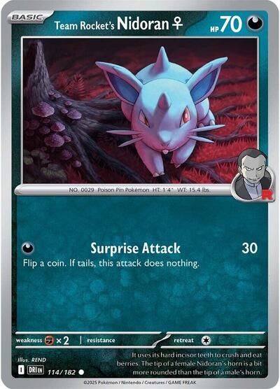 Team Rocket's Nidoran - 114/182 (Common) [DRI-114-C]