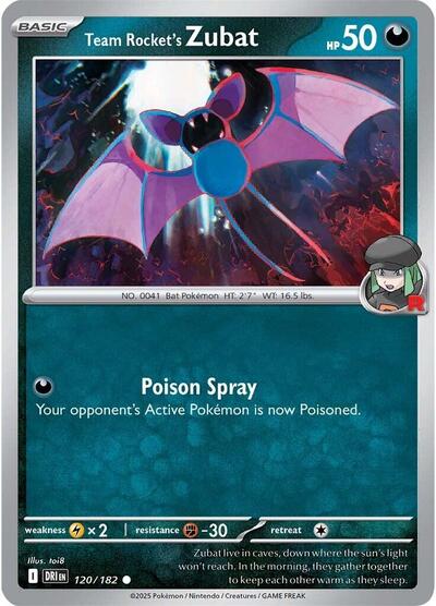 Team Rocket's Zubat - 120/182 (Common) [DRI-120-C]
