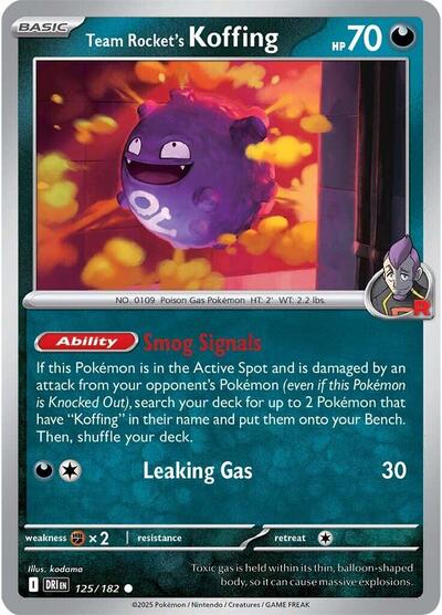 Team Rocket's Koffing - 125/182 (Common) [DRI-125-C]