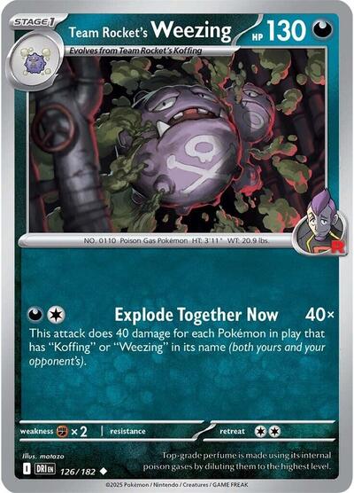 Team Rocket's Weezing - 126/182 (Uncommon) [DRI-126-U]
