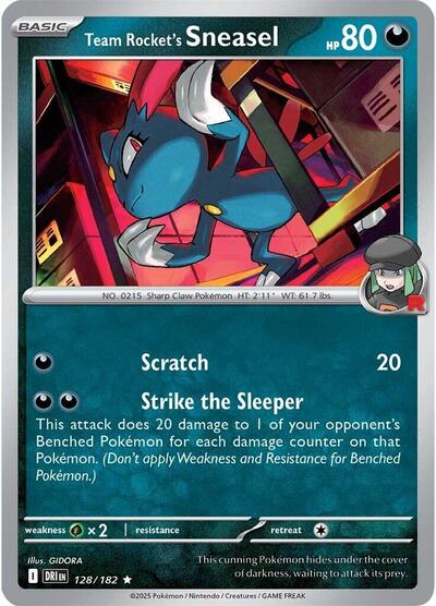 Team Rocket's Sneasel - 128/182 (Rare) [DRI-128-R]