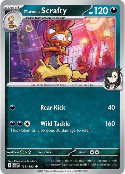 Marnie's Scrafty - 133/182 (Uncommon) [DRI-133-U]