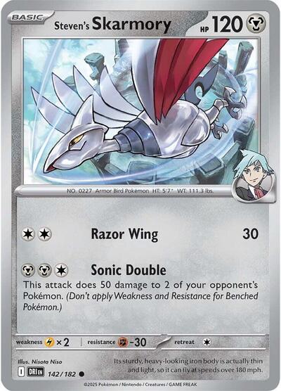 Steven's Skarmory - 142/182 (Common) [DRI-142-C]