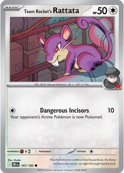 Team Rocket's Rattata - 147/182 (Common) [DRI-147-C]