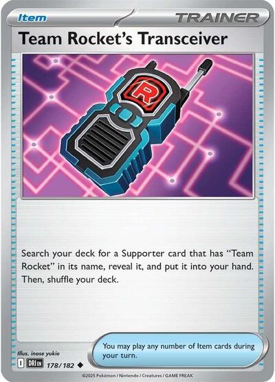 Team Rocket's Transceiver - 178/182 (Uncommon) [DRI-178-U]