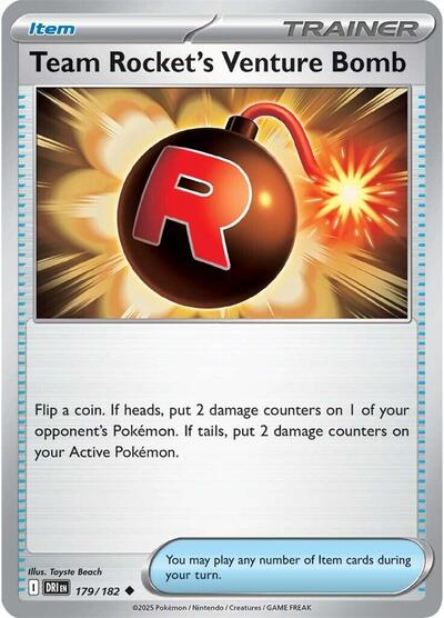 Team Rocket's Venture Bomb - 179/182 (Uncommon) [DRI-179-U]