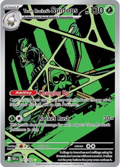 Team Rocket's Spidops - 187/182 (Illustration Rare) [DRI-187-IR]