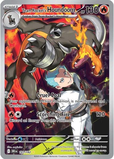 Team Rocket's Houndoom - 191/182 (Illustration Rare) [DRI-191-IR]