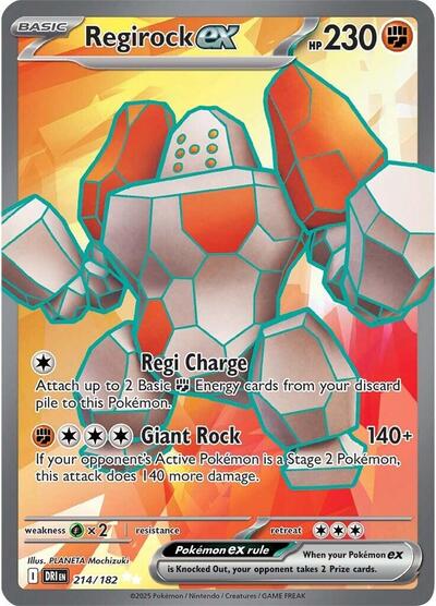 Regirock ex - 214/182 (Ultra Rare) [DRI-214-UR]