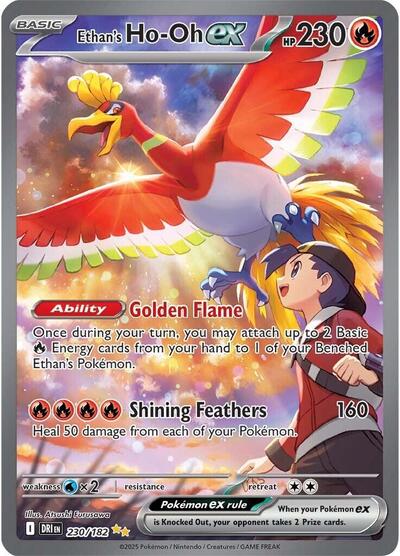 Ethan's Ho-Oh ex - 230/182 (Special Illustration Rare) [DRI-230-SIR]
