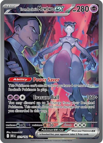 Team Rocket's Mewtwo ex - 231/182 (Special Illustration Rare) [DRI-231-SIR]