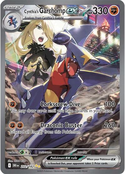 Cynthia's Garchomp ex - 232/182 (Special Illustration Rare) [DRI-232-SIR]