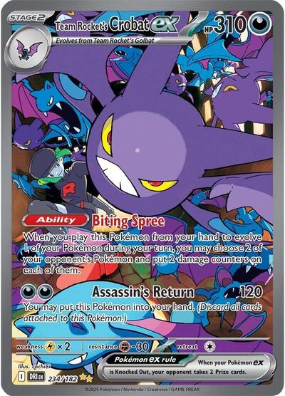 Team Rocket's Crobat ex - 234/182 (Special Illustration Rare) [DRI-234-SIR]