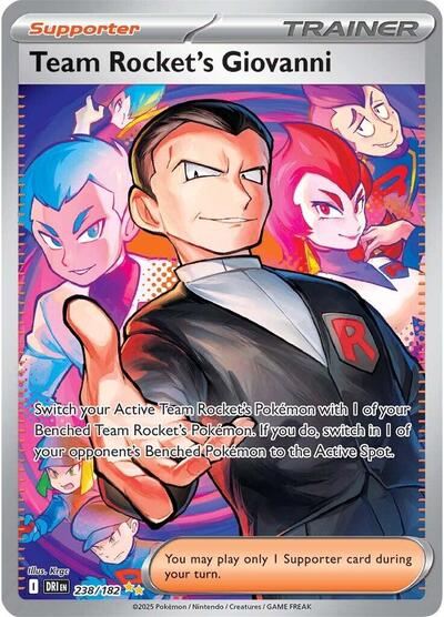 Team Rocket's Giovanni - 238/182 (Special Illustration Rare) [DRI-238-SIR]