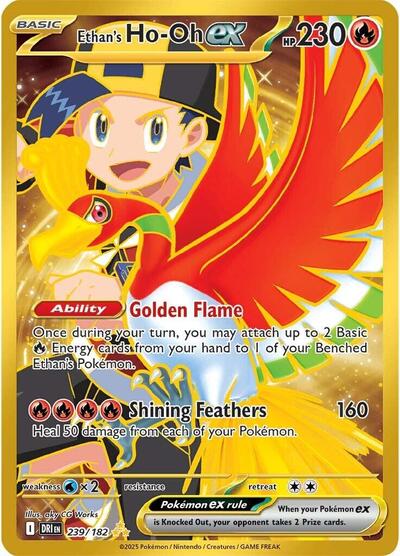 Ethan's Ho-Oh ex - 239/182 (Hyper Rare) [DRI-239-HYR]
