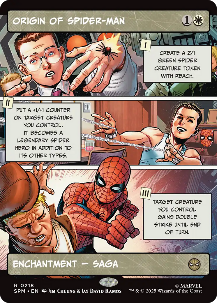 Origin of Spider-Man - Borderless - Showcase - Full Art [SPM-218]