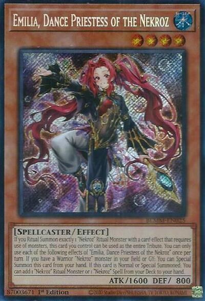 Emilia, Dance Priestess of the Nekroz (Secret Rare) [BLMM-EN025-SeR]