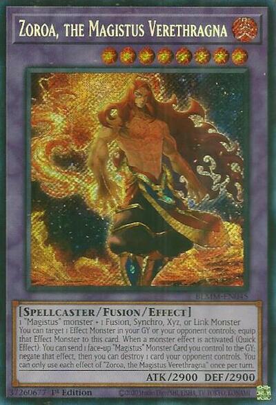 Zoroa, the Magistus Verethragna (Secret Rare) [BLMM-EN045-SeR]
