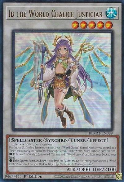 Ib the World Chalice Justiciar (Ultra Rare) [BLMM-EN089-UR]