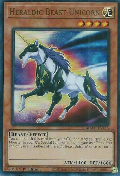 Heraldic Beast Unicorn (Ultra Rare) [BLMM-EN116-UR]