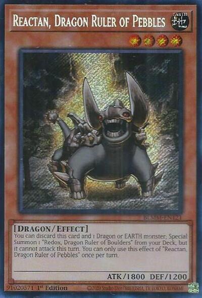 Reactan, Dragon Ruler of Pebbles (Secret Rare) [BLMM-EN121-SeR]