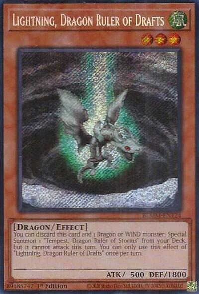 Lightning, Dragon Ruler of Drafts (Secret Rare) [BLMM-EN124-SeR]
