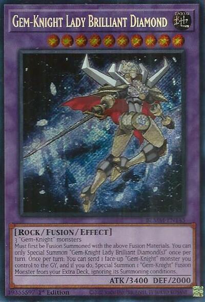 Gem-Knight Lady Brilliant Diamond (Secret Rare) [BLMM-EN145-SeR]